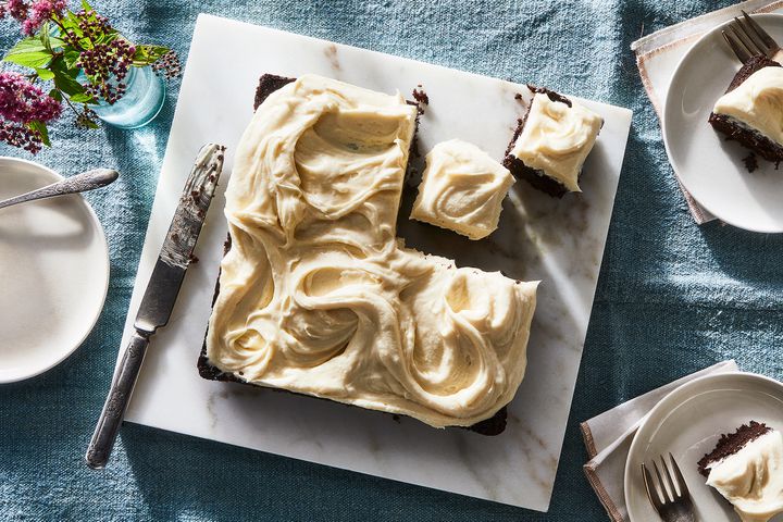 Chocolate-Carrot Snacking Cake With Cream Cheese Frosting