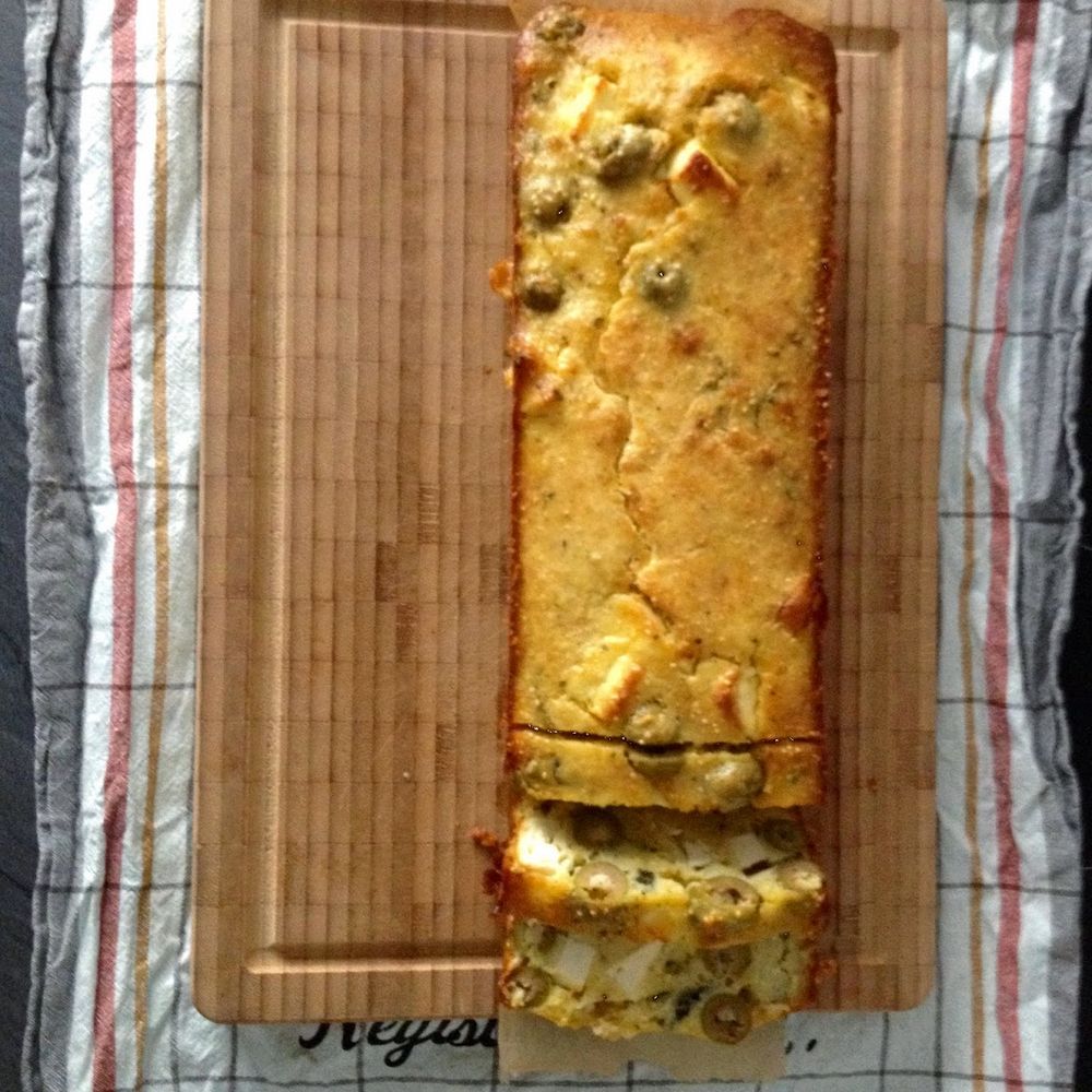 olive & feta loaf cake
