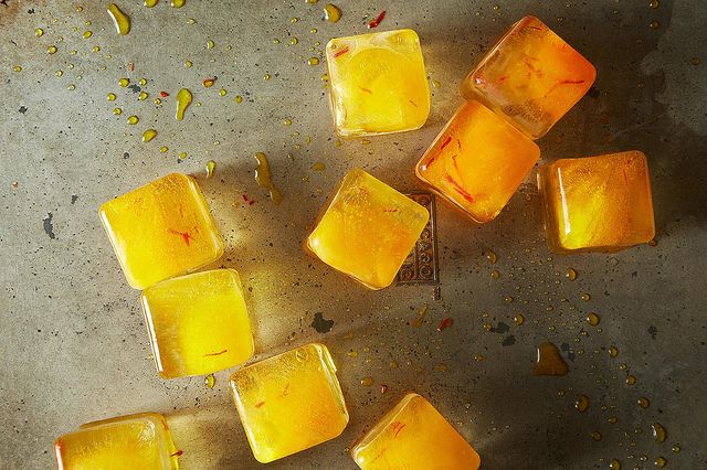Saffron ice Cubes from Food52