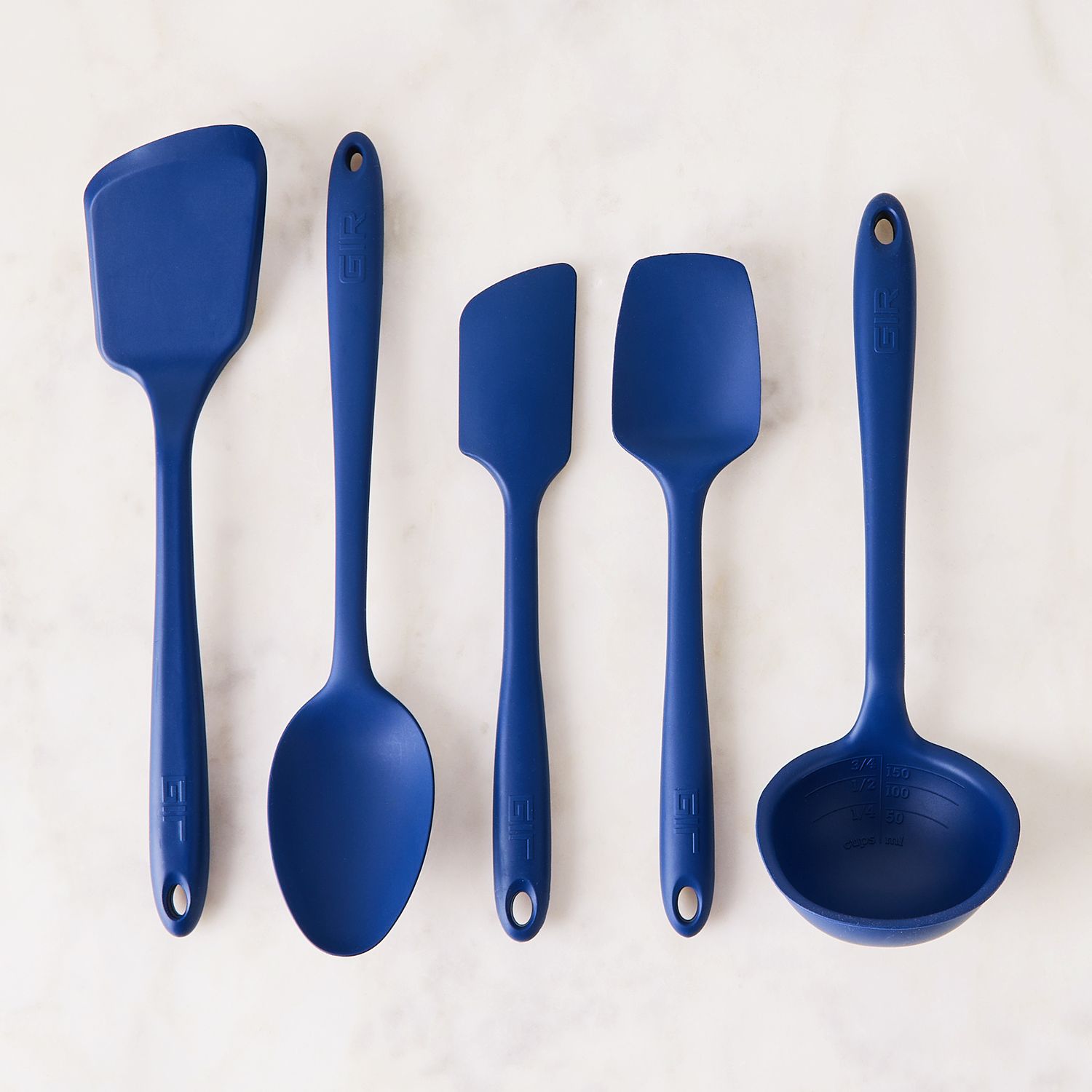 Zulay Kitchen Silicone Utensils Set 5 pcs - Blue, 1 - Foods Co.
