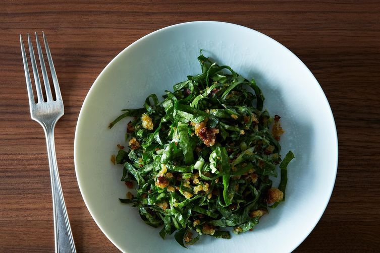 Chard Salad with Garlic Breadcrumbs and Parmesan from Food52