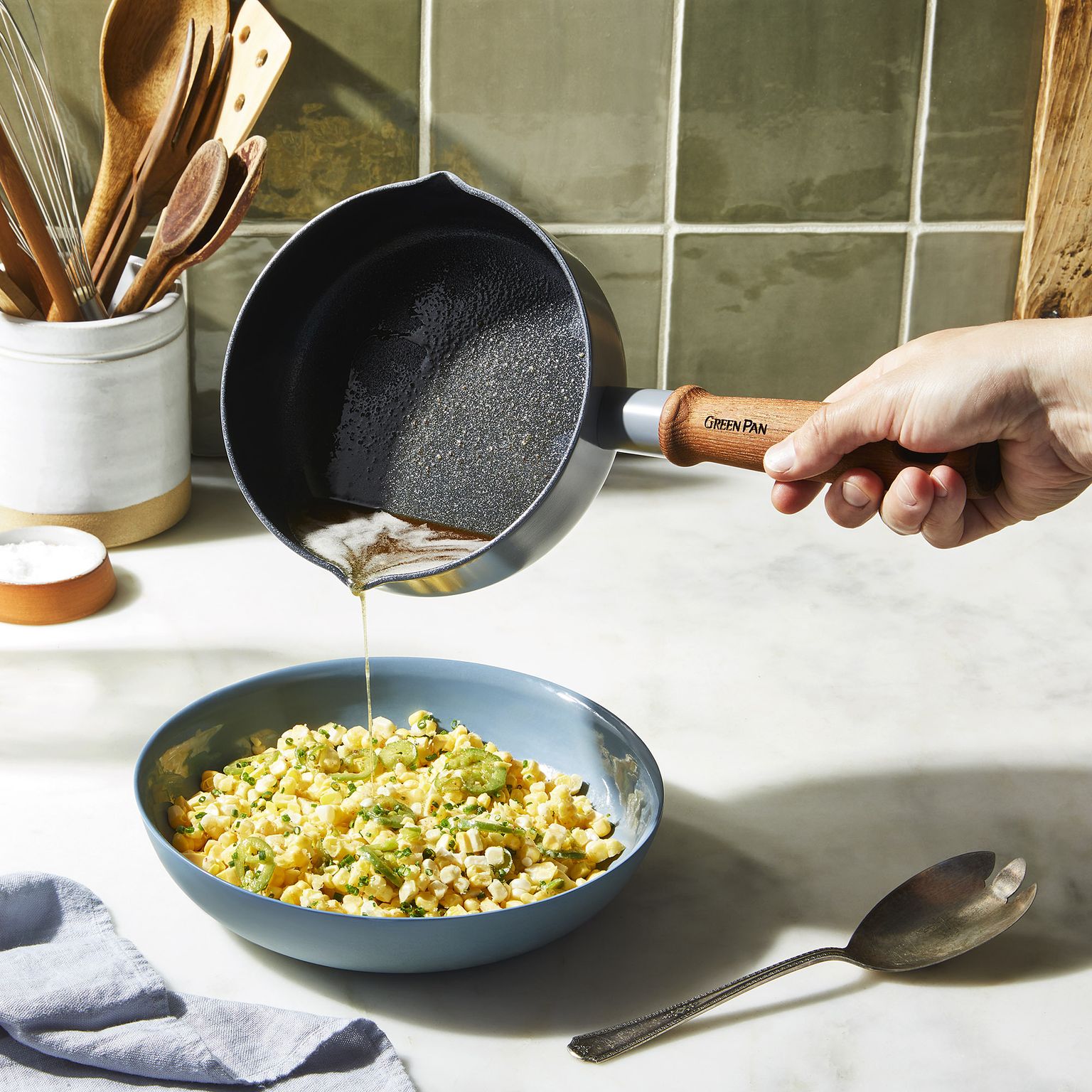 Food52 x GreenPan Ceramic Nonstick Wooden-Handled Cookware Collection