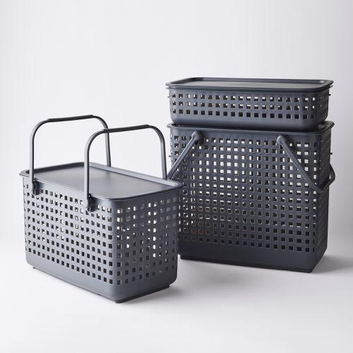 Modular Stacking Baskets with Lid on Food52