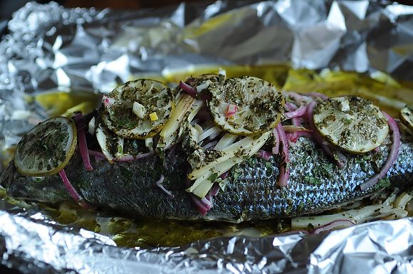 Fish Baked in Foil with Fennel and Lime