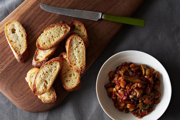 Silky Sweet and Sour Eggplant Caponata