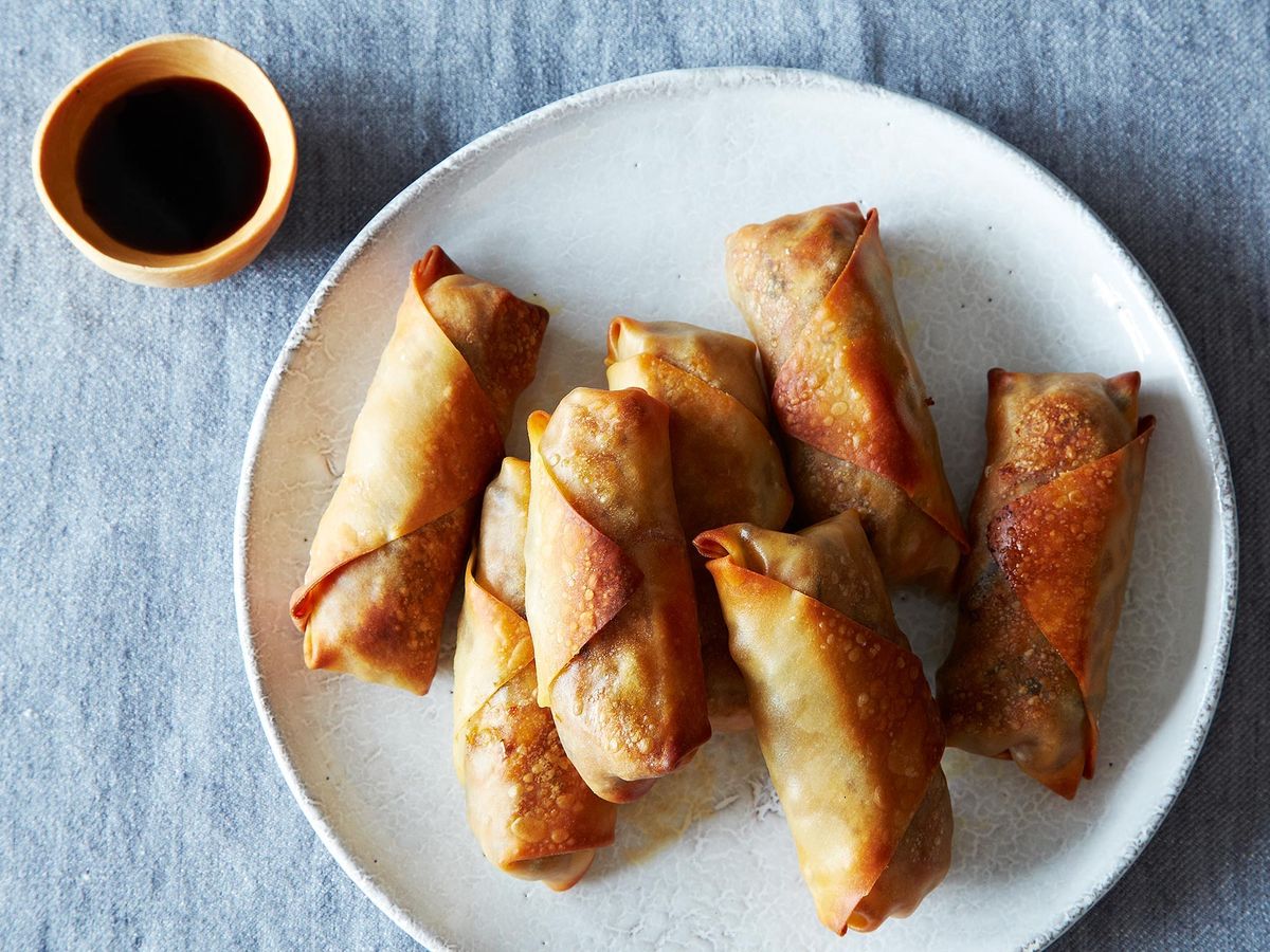 Baked Tofu and Vegetable Egg Rolls