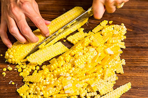 Cutting corn