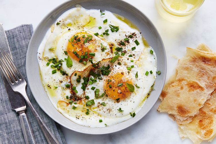 Julia Turshen's Olive Oil-Fried Eggs with Yogurt & Lemon