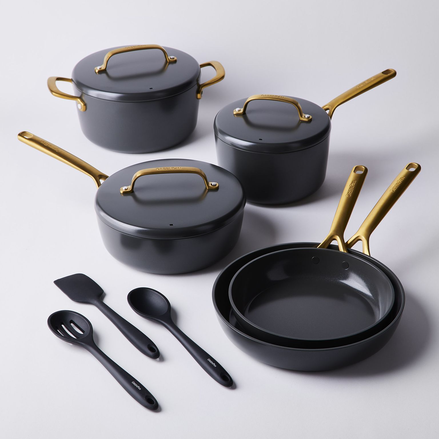 GreenPan GP5 Stainless-Steel Ceramic Nonstick 11-Piece Cookware Set on  Food52