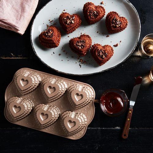 Nordic Ware Tiered Heart Cakelets Pan on Food52