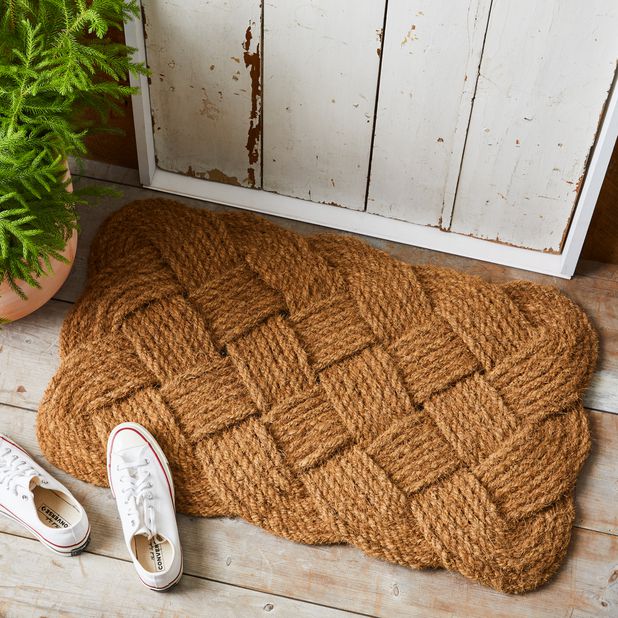 Entryways Knot-ical Coconut Fiber Doormat, 4 Patterns, 2 Sizes on 