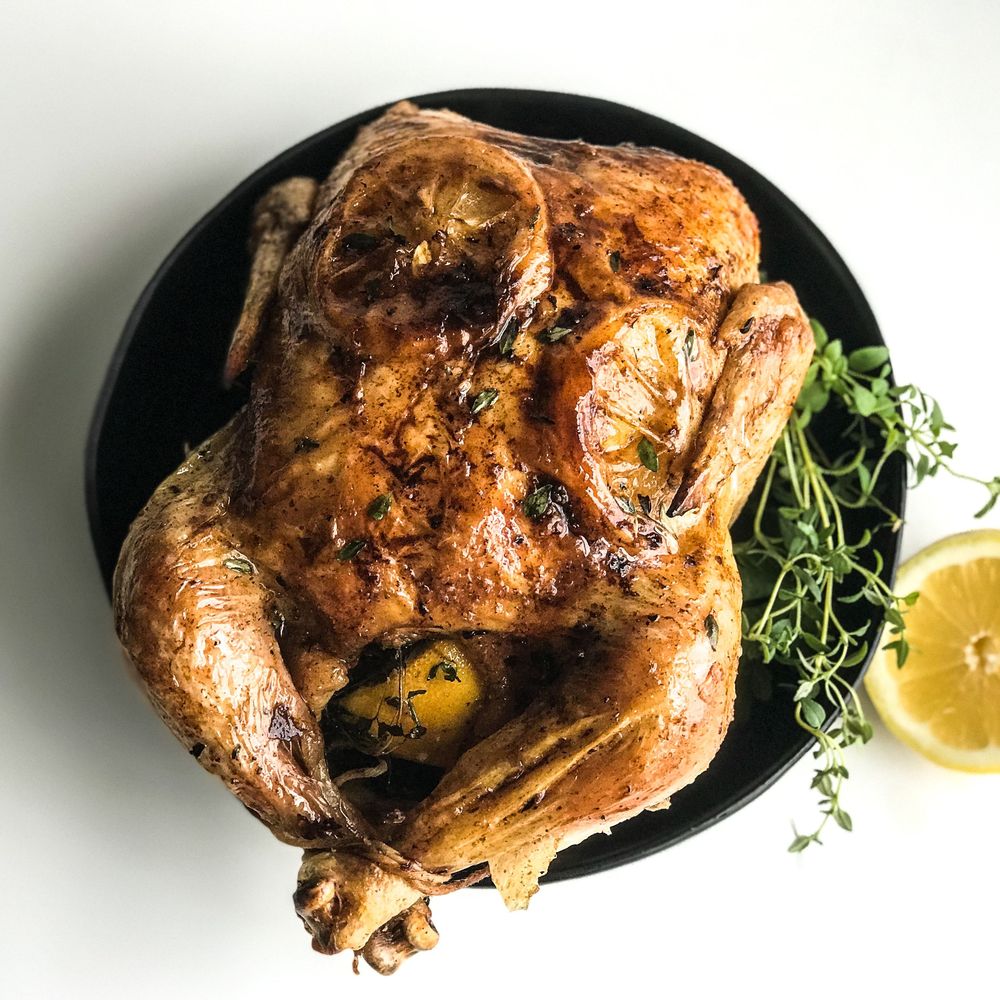 lemon-thyme roasted chicken