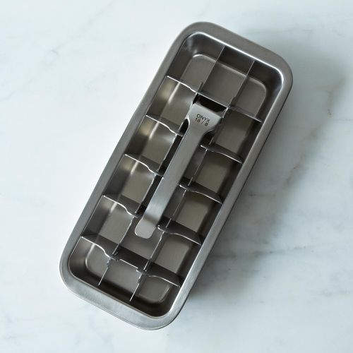 Metal Ice Tray Rack Freezer Ice Cube Tray With Lid And Storage Box