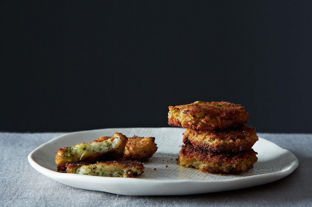 Potato Cakes with Broccoli and Cheese