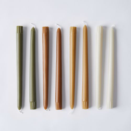 Pair of Hand Dipped 1/2" x  4 inch long mini taper candles 16 colors-unscented 