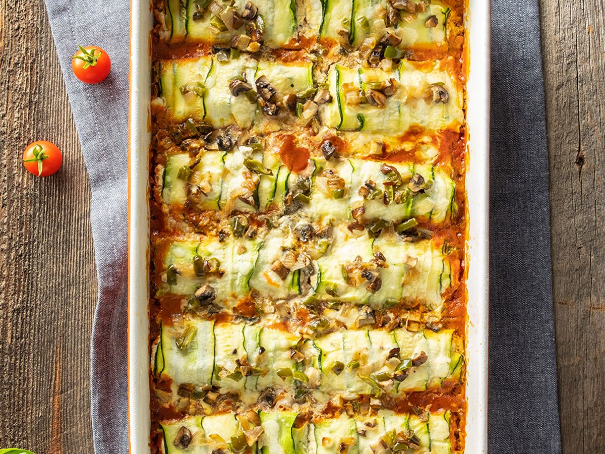 Low Carb Zucchini and Ricotta Cannelloni
