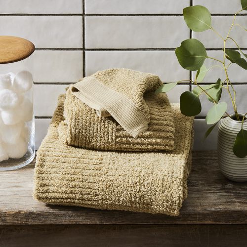 Set of 2 100% Cotton Terry Hand Towels 