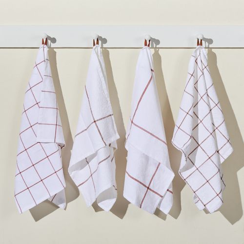 Kitchen Towels Set of 6 Cotton Dish Towels With Hanging -  in 2023