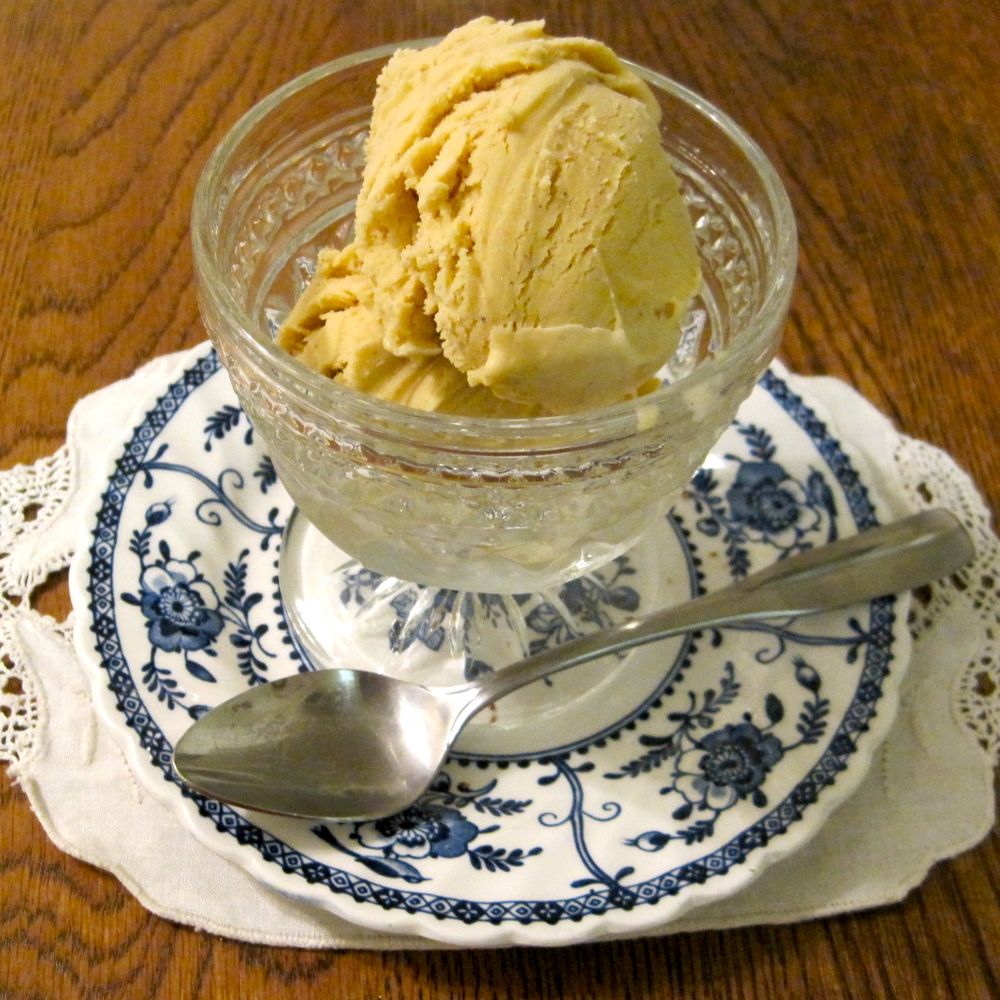 Butternut squash ice cream, philadelphia style