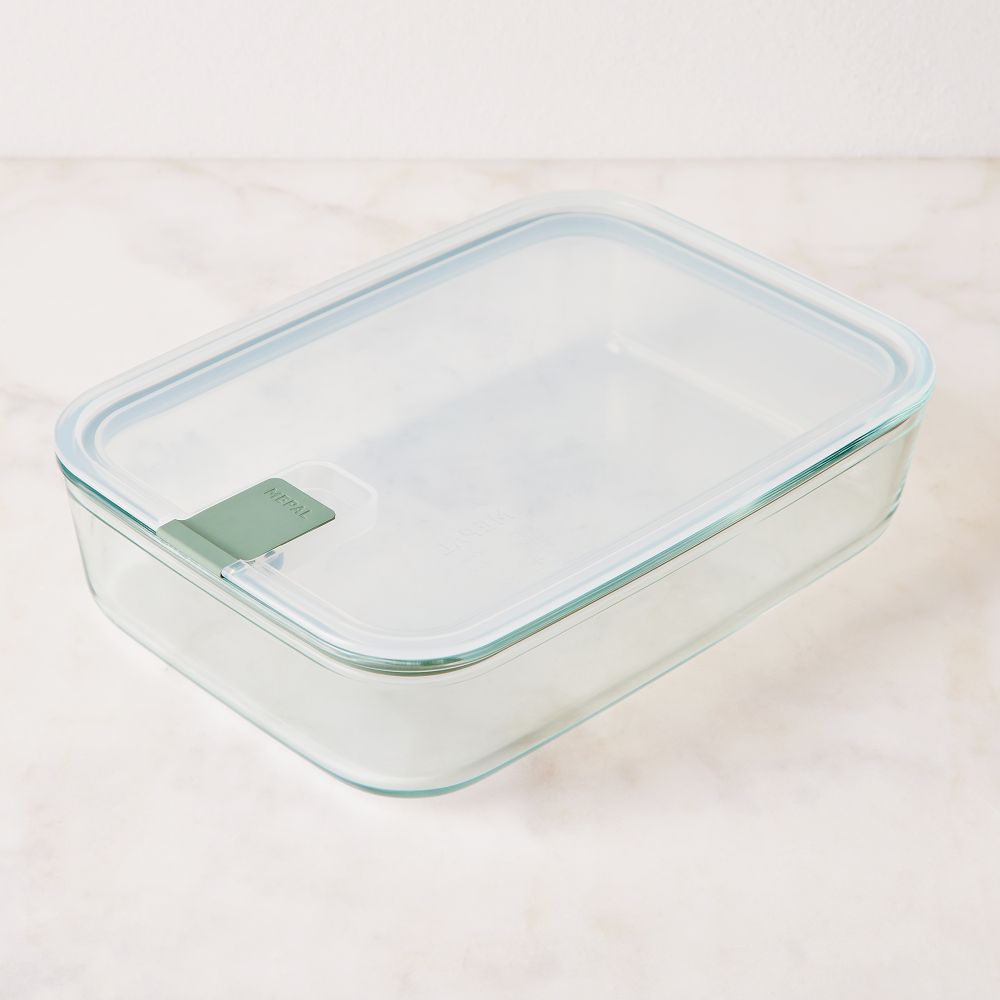 Mepal EasyClip Glass Storage Boxes, 5 Sizes, Borosilicate Glass on