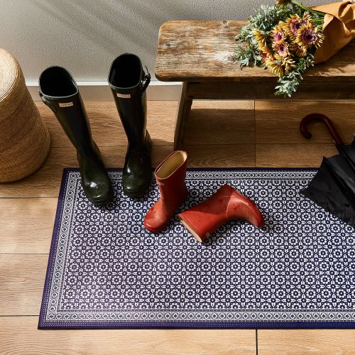 Food52 Bistro Tile Vinyl Floor Mat, Black & White, 2 Sizes, Exclusive on  Food52
