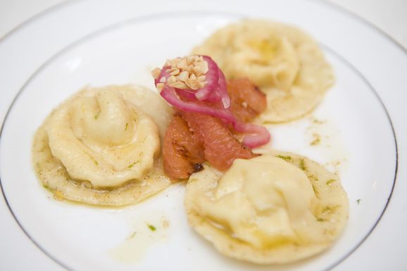 Summer Corn Ravioli with Lime Brown Butter