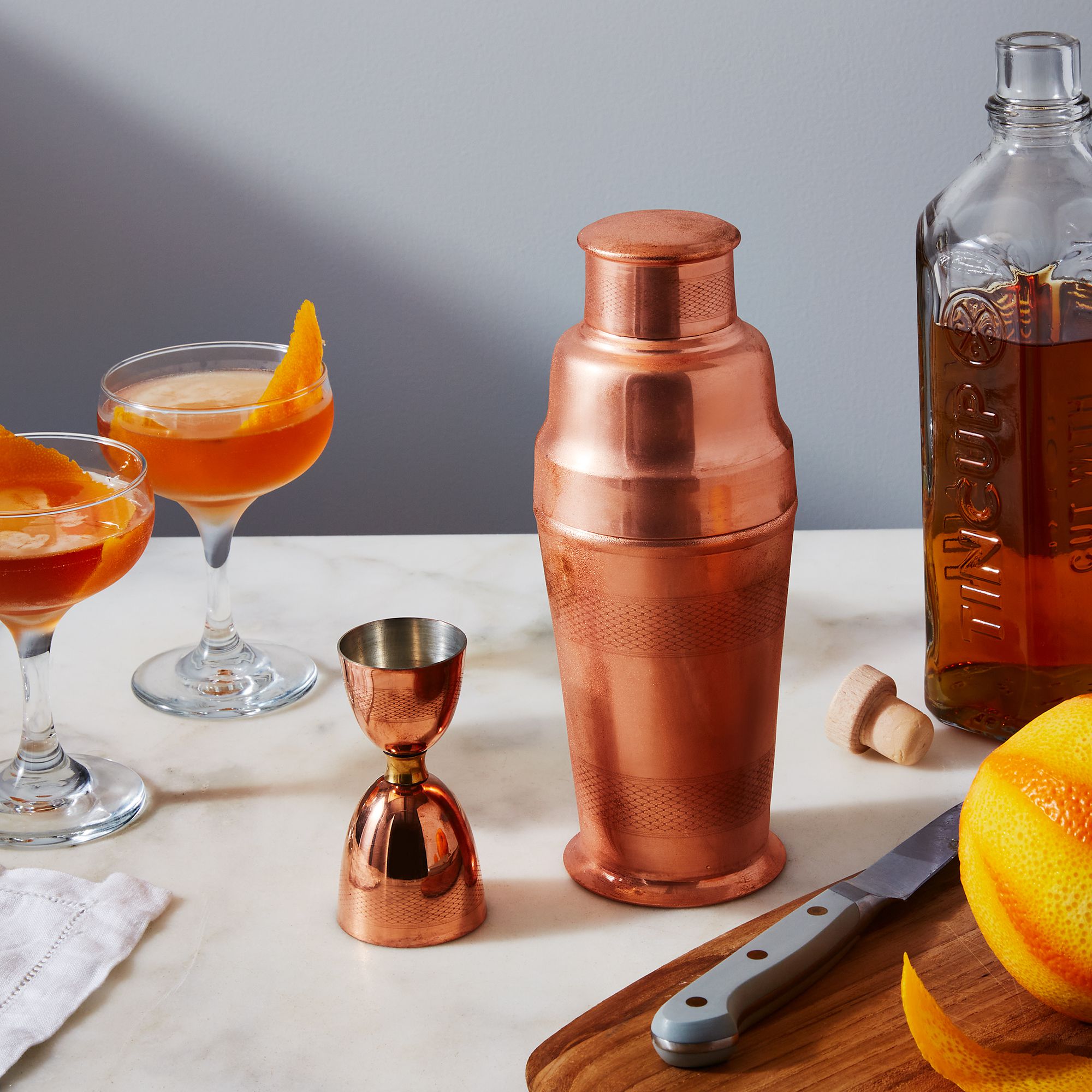 Coppermill Kitchen Vintage-inspired Copper Cocktail Shaker & Jigger on  Food52