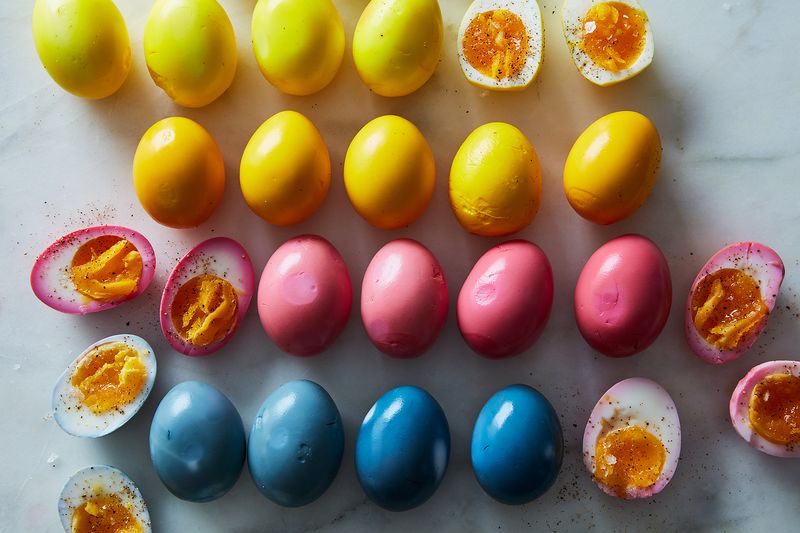 Like painted eggs, but better (because you can eat them).