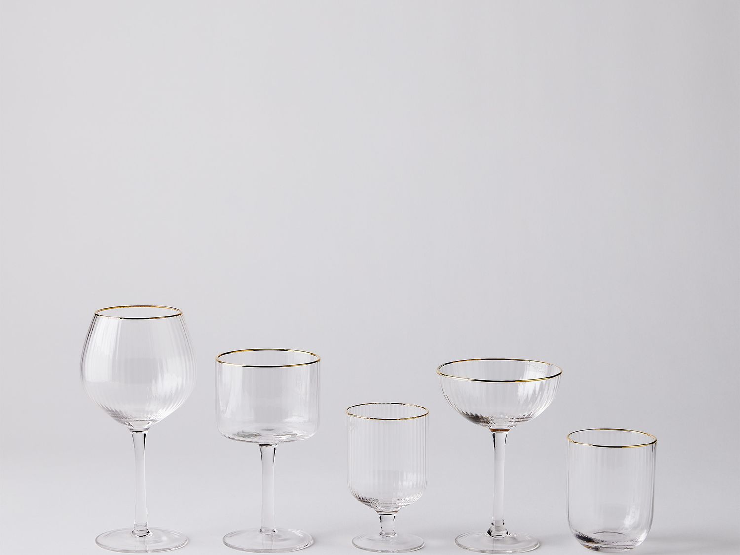 Gold Rimmed Coupe Cocktail Glasses – Adelina Social Goods