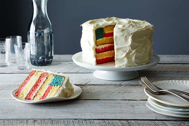 Fourth of July Cake: Flag Cake