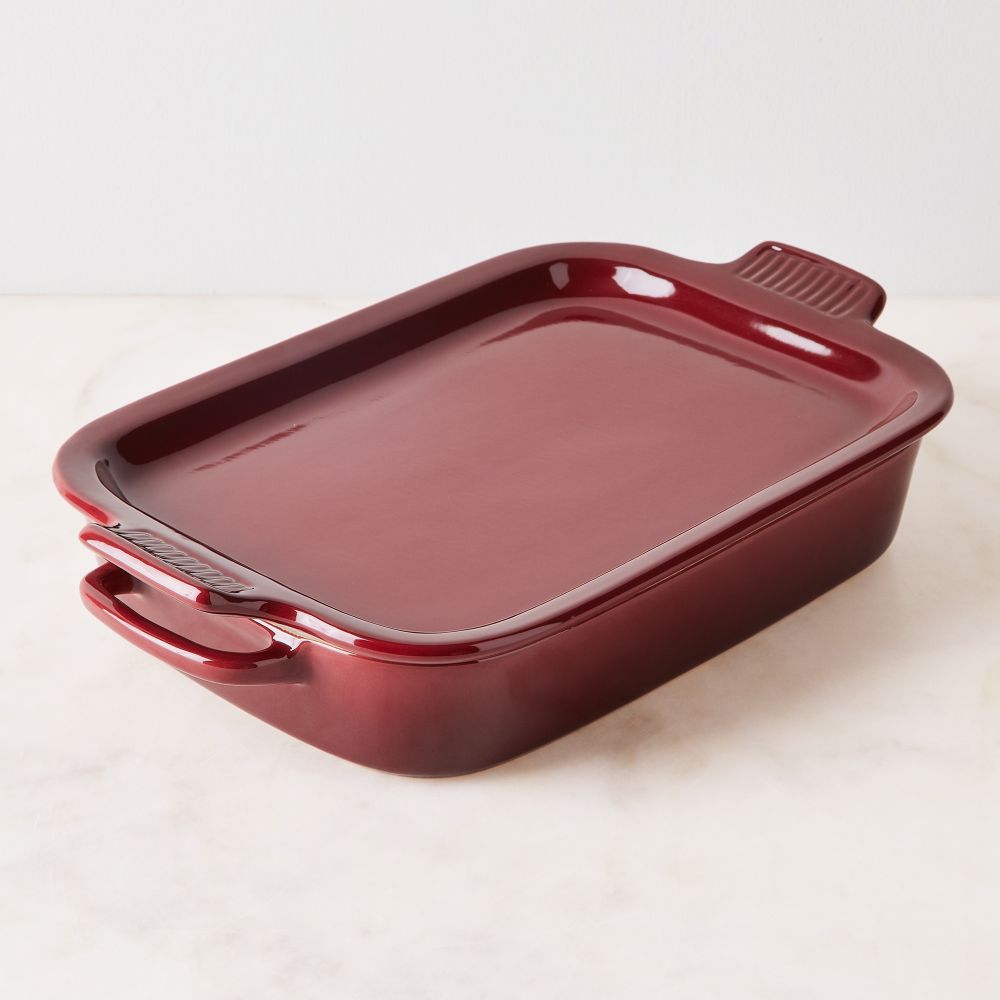 Le Creuset 2.75-qt Rectangular Stoneware Dish w/ Platter Lid 