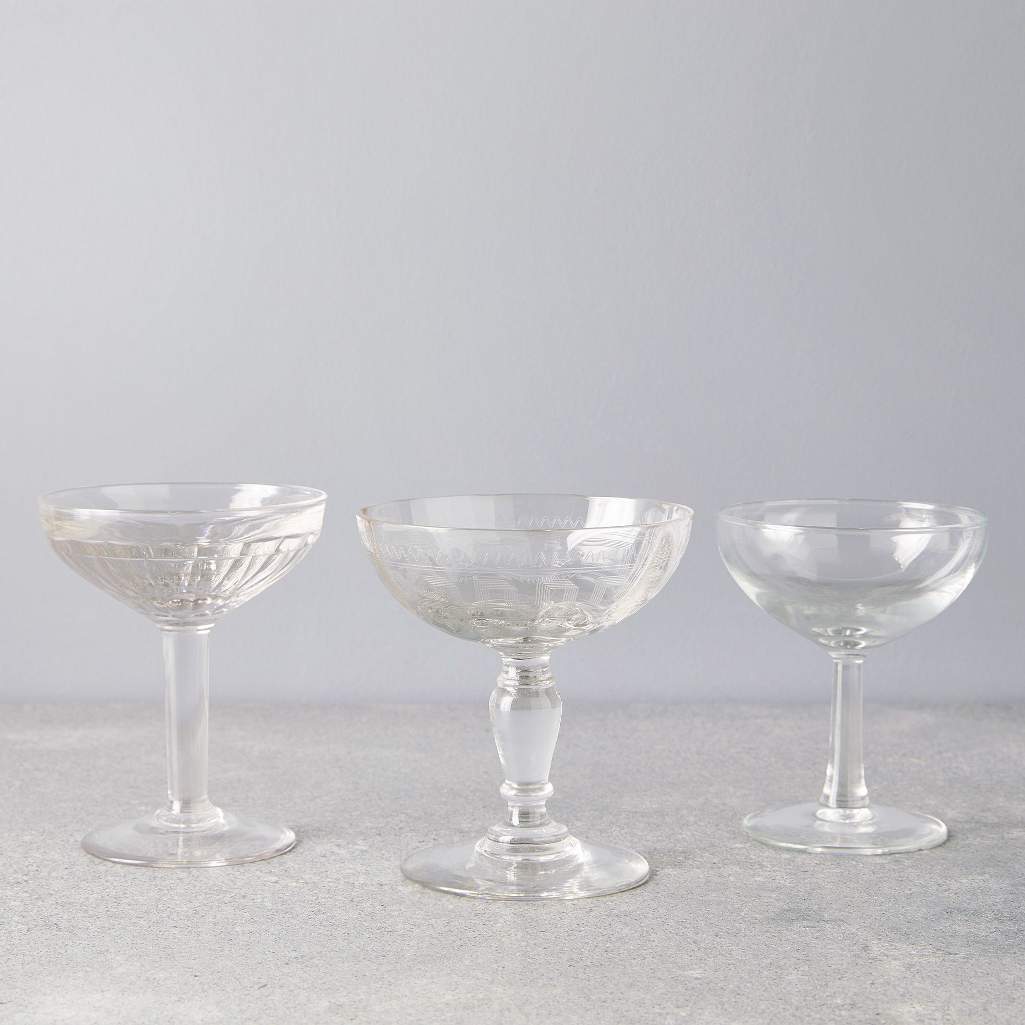 Food52 French Champagne Coupes, Set of 2 Glasses