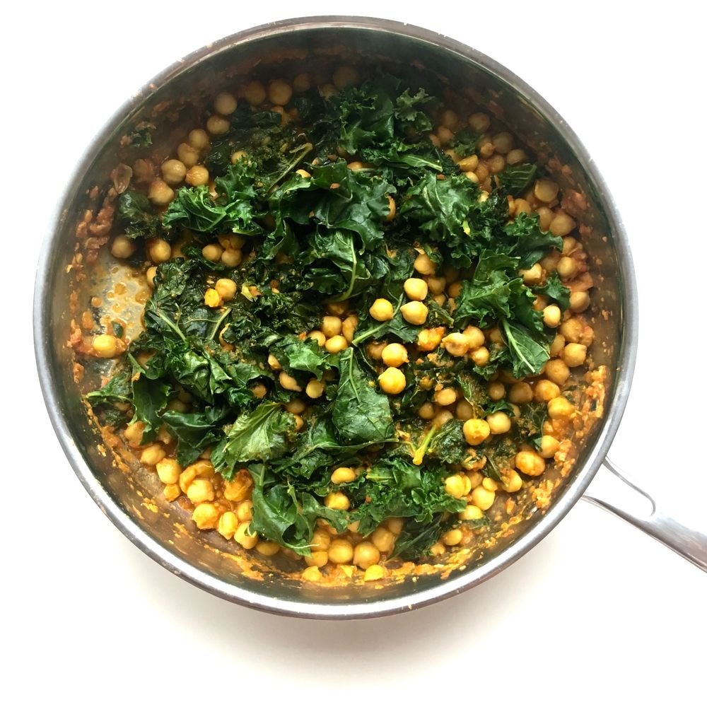 kale & chickpea curry