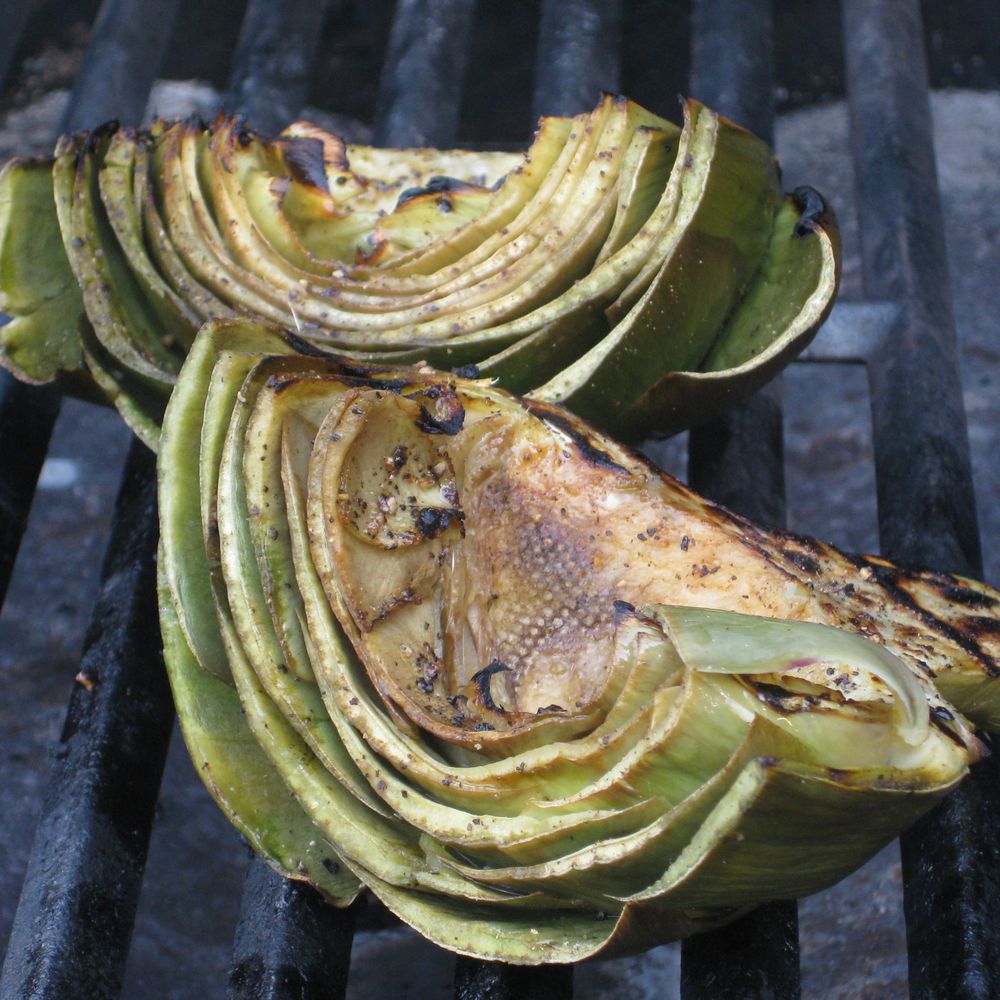 very good grilled artichokes