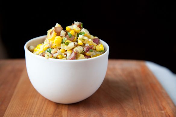 Corn Salad with Cilantro and Caramelized Onions from Food52