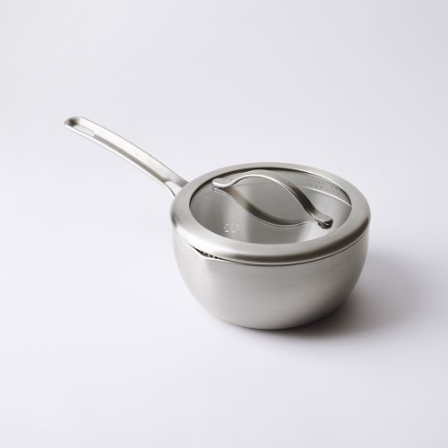 Five Two by Food52 Tri-Ply Strainer Saucepan, 2.7 Quart on Food52