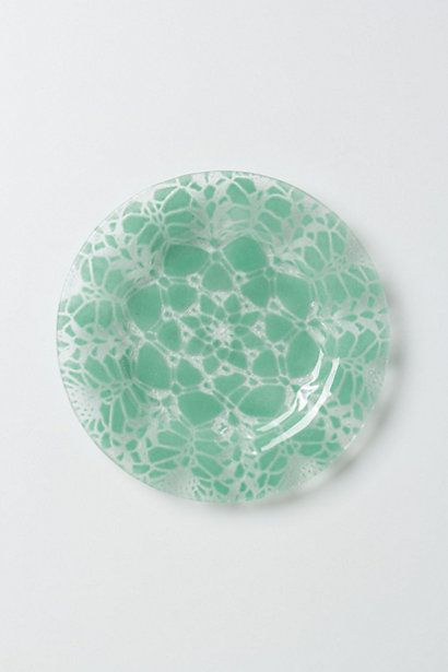 Frosted Doily Dessert Plates