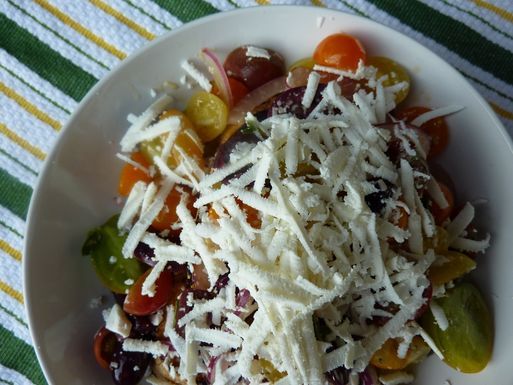 Sicilian Tomato Salad with Pecorino Vinaigrette