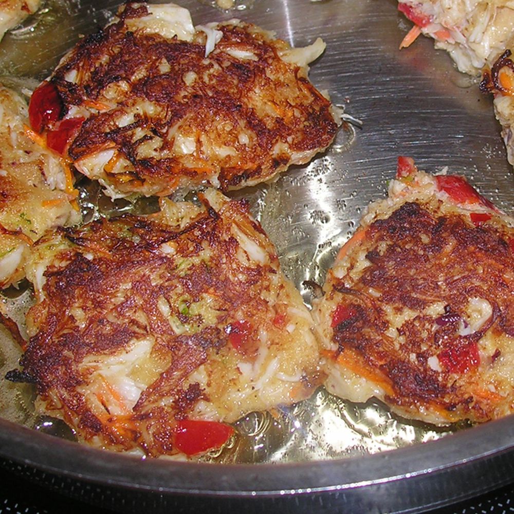 golden lime red crabcakes