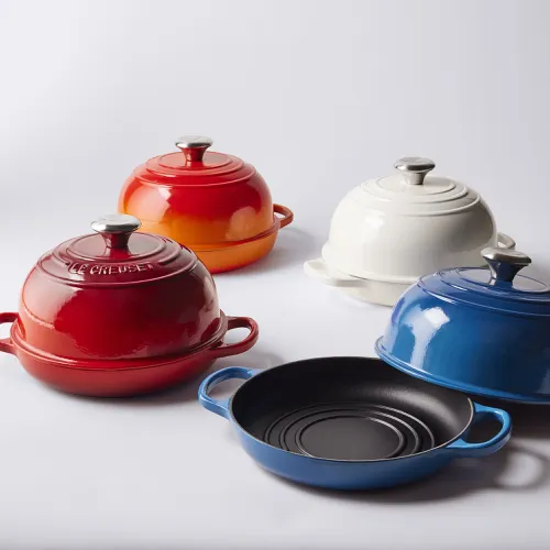  Le Creuset Enameled Cast Iron Bread Oven, Flame: Home