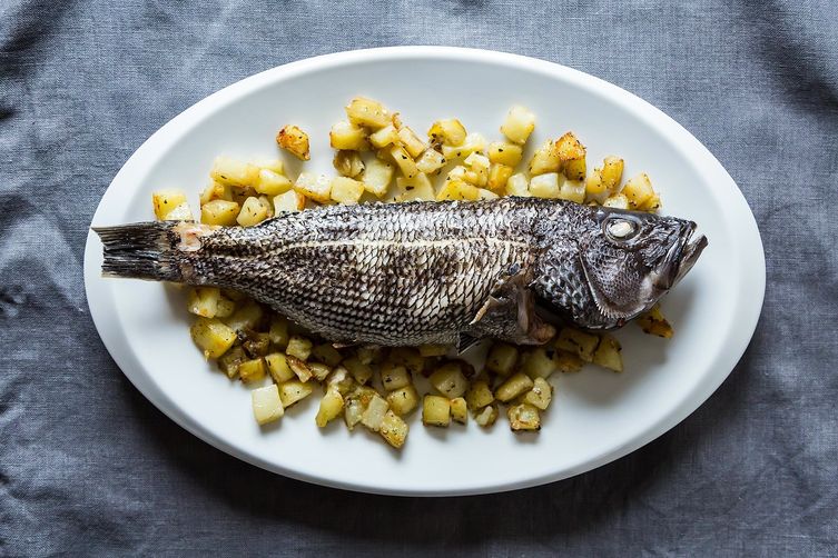 Whole Roasted Fish with Potatoes