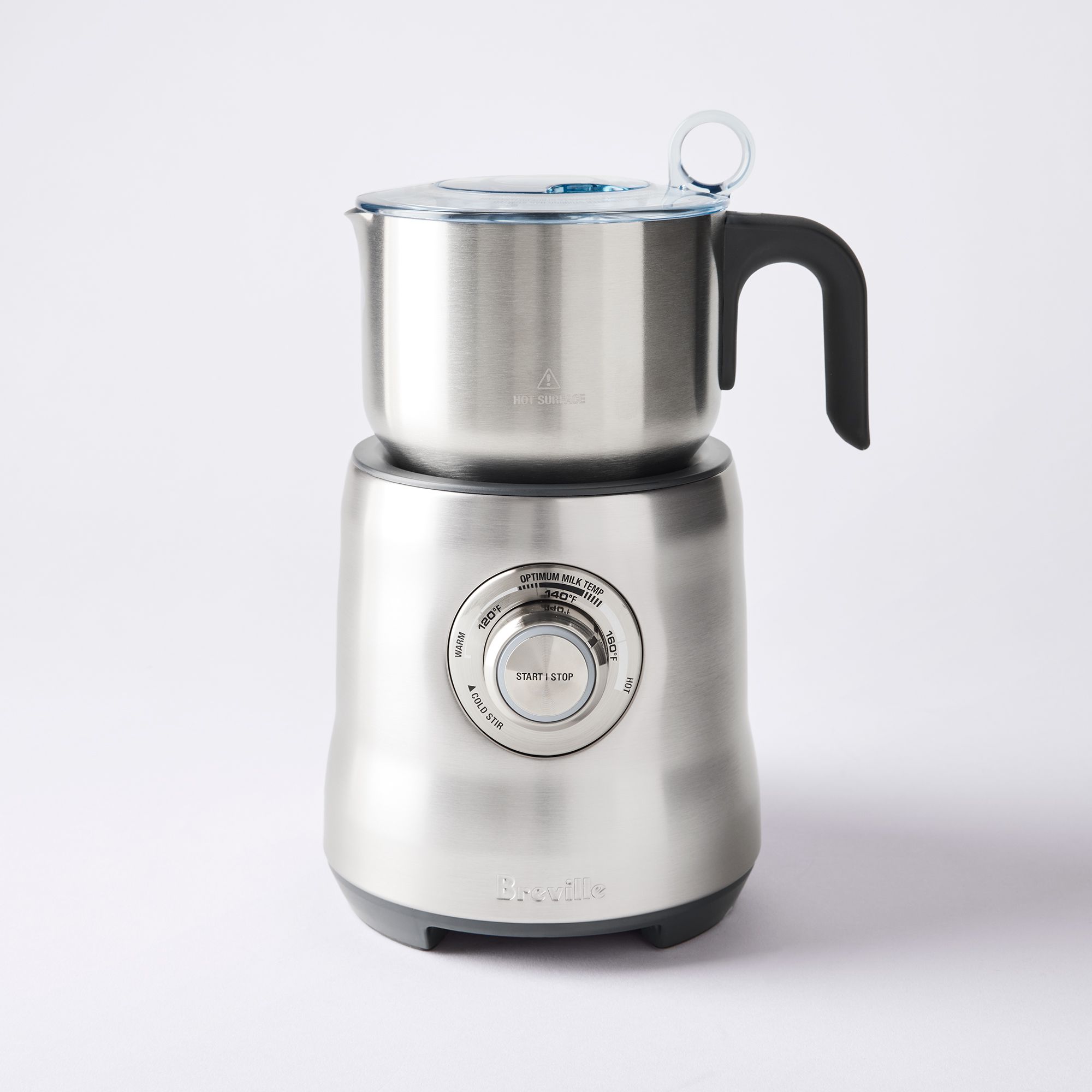 Breville Milk Café Electric Milk Frother, Brushed Stainless Steel on