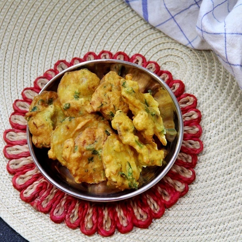 bengali potato and pumpkin fritters