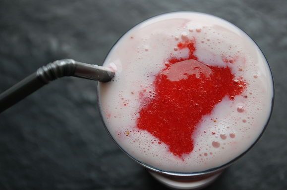 Strawberry Milk Cocktail Float
