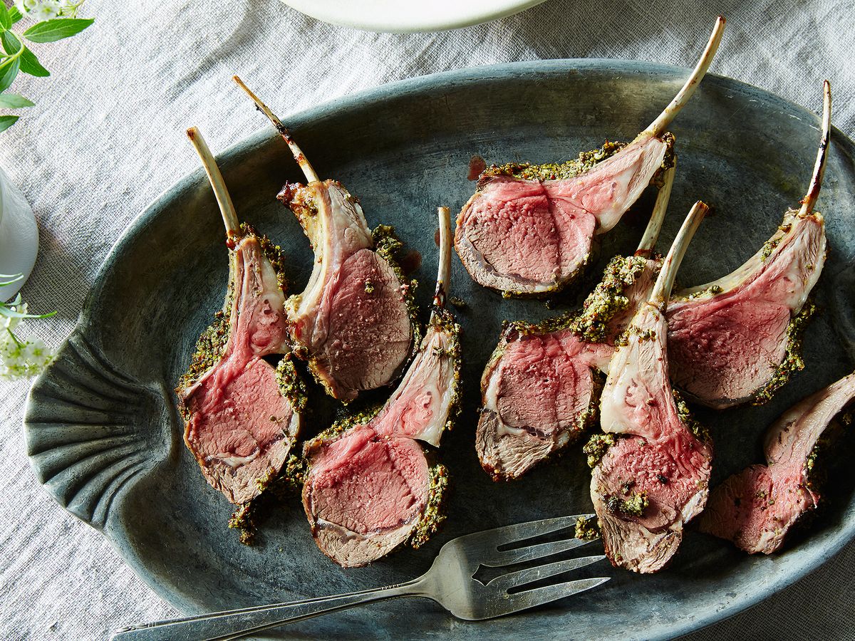 Herb And Mustard Crusted Rack Of Lamb Recipe On Food52