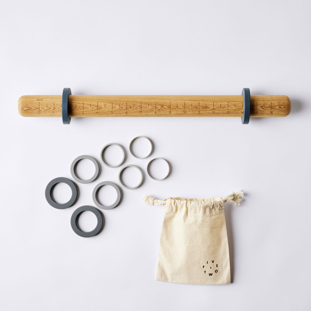 Five Two Adjustable Rolling Pin in Teak with Silicone Rings, 5 Sizes on  Food52