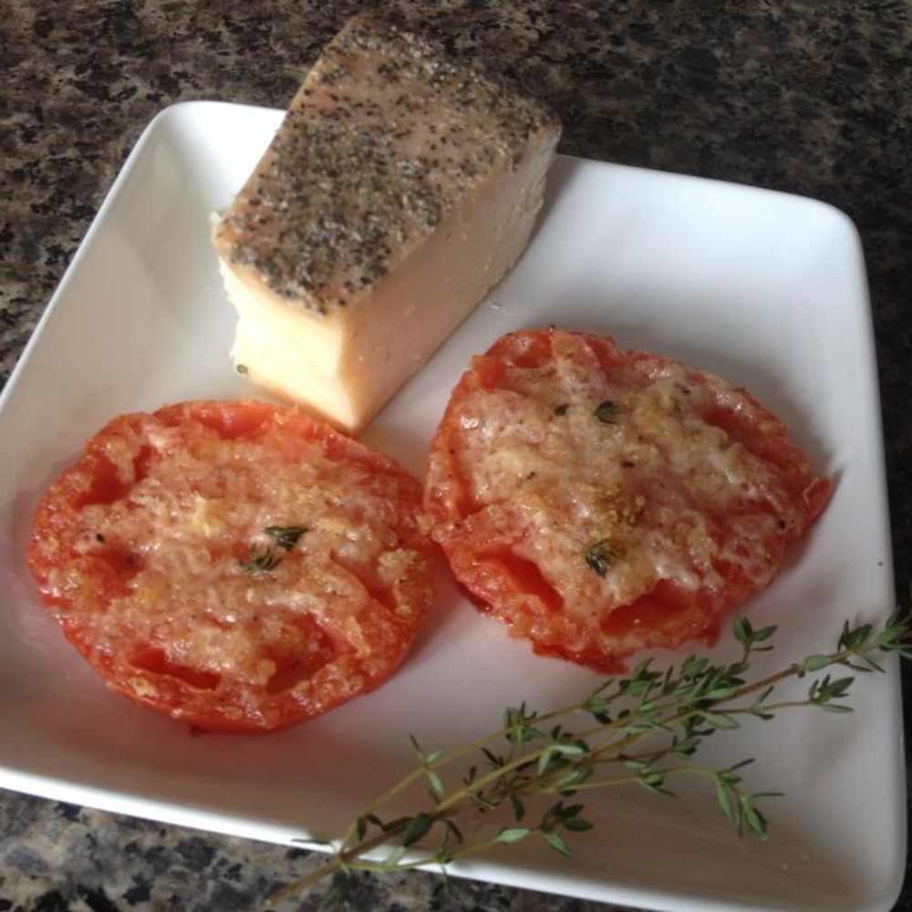 panko parmesan thyme tomatoes