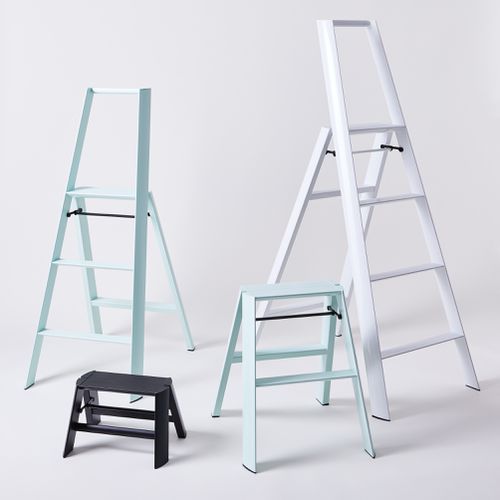 White Hasegawa Ladders Lucano Step Ladder 
