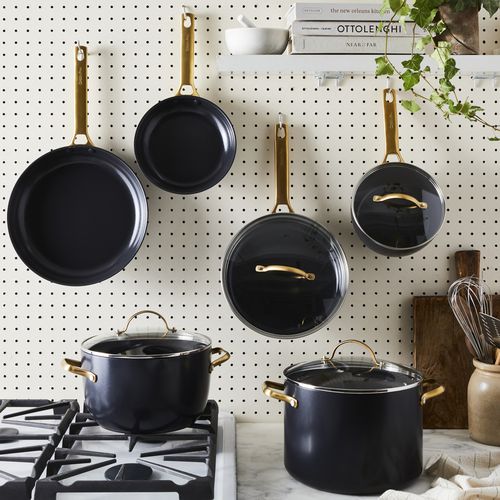 GreenPan Reserve 5-Piece Nonstick Cookware Set, Stainless Steel & Thermolon  on Food52