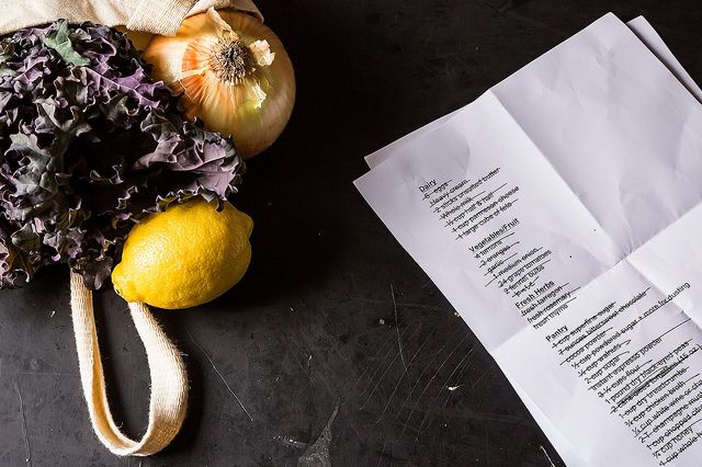 Shopping list from Food52